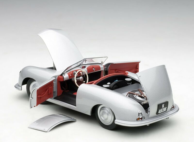 Autoart Porsche 356 Number 1 Silver in 1/18 Scale. New Release!