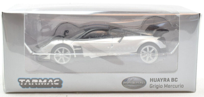 Tarmac Works GLOBAL64 Pagani Huayra BC Grigio Mercurio 1:64 Scale Diecast Car