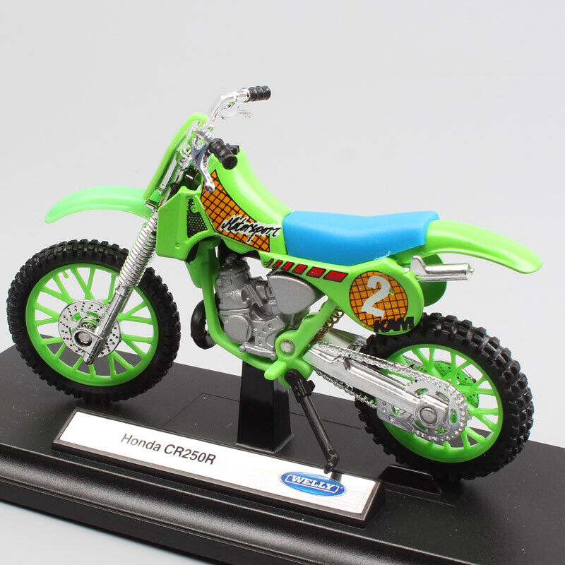 1/18 Honda CR250R #2 Race Dirt Bike Diecast Toy Motocross Model Motorcycle $27.95 ModelCarsHub