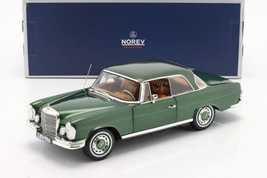 MERCEDES-BENZ 250 SE Coupe (W111) 1969 Green metallic L.E.1/1000 - 1/18 - NOREV