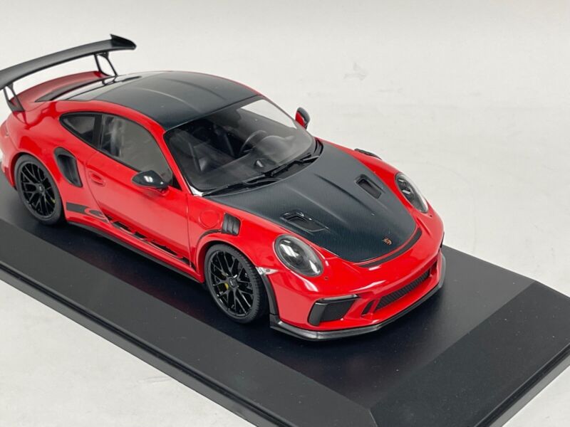 1/18 Minichamps Porsche 911 "991.2" GT3 RS in Red with Weissach Package P6A $329.95 ModelCarsHub