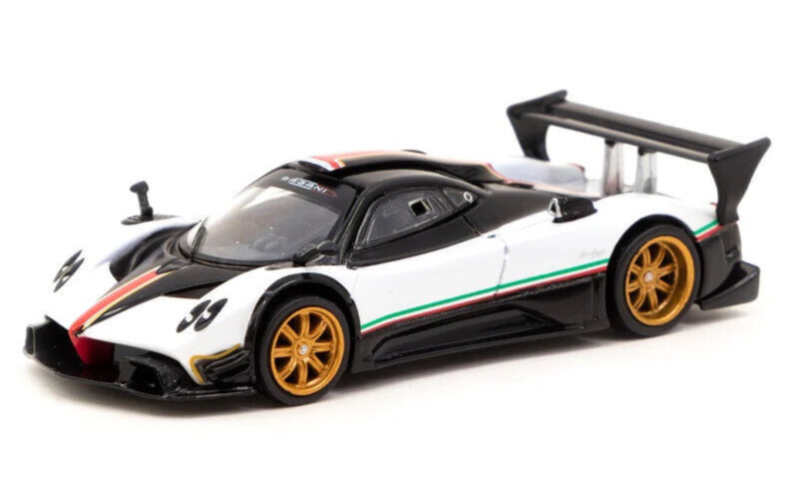 Tarmac Works GLOBAL64 Pagani Zonda R Bianco Benny 1:64 Scale Diecast Car