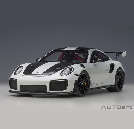 1:18 Porsche 911 GT2 RS 9912 Weissach Package by AUTOart in White 78171