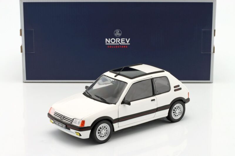 PEUGEOT 205 GTI 1.6 1988 White - 1/18 - NOREV