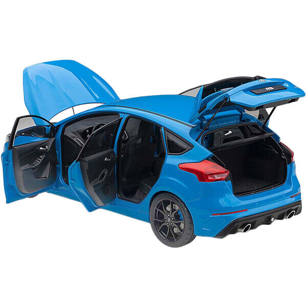 2016 Ford Focus RS Nitrous Blue Metallic 1/18 Model Car by Autoart