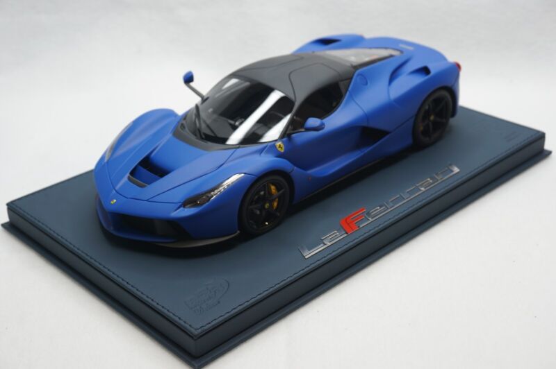 1/18 BBR FERRARI LAFERRARI AZZURRO DINO MATT DELUXE BLUE LEATHER limited 10pcs