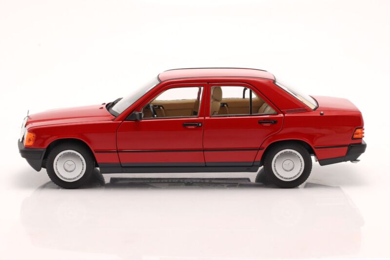 MERCEDES-BENZ 190E (W201) 1982 Signal Red - 1/18 - NOREV