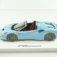 1/18 BBR FERRARI F8 TRIBUTO SPYDER AZZURRO BLUE MATT DELUXE WHIT LEATHER