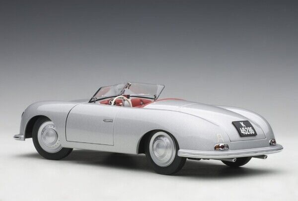 Autoart Porsche 356 Number 1 Silver in 1/18 Scale. New Release!