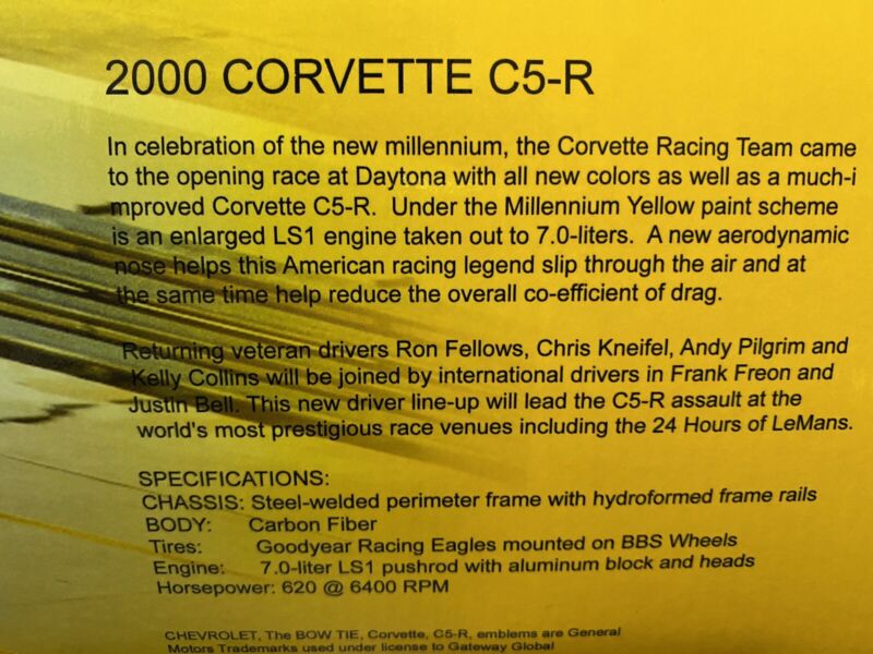 1:18 Chevrolet Corvette C5-R #4 2000 ALMS