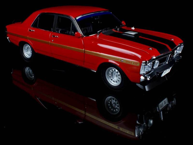 1/18 Classic Carlectables Ford XY Falcon GT-HO Phase III Track Red Wide Boots