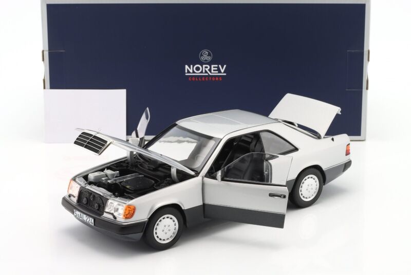 MERCEDES-BENZ 300 CE-24 Coupe 1990 Silver - 1/18 - NOREV