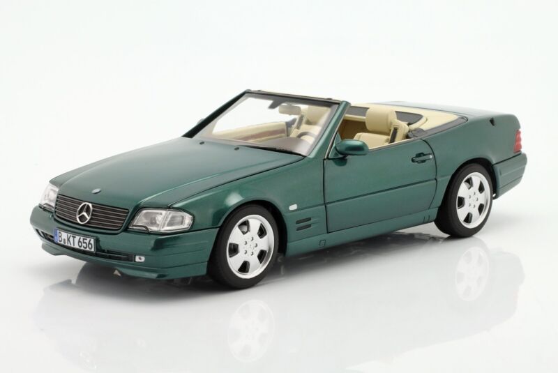 MERCEDES-BENZ 500 SL (R129) Facelift 1999 Green metallic - 1/18 - NOREV