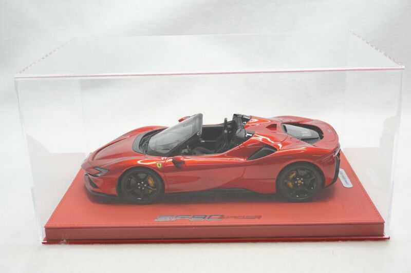 1/18 BBR FERRARI SF90 SPIDER 2007 F1 RED METALLIC DELUXE RED LEATHER limited 20pcs