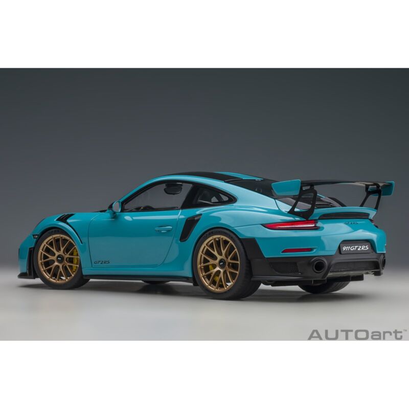 1:18 Porsche 911 GT2 RS 9912 Weissach Package by AUTOart in Miami Blue 78175