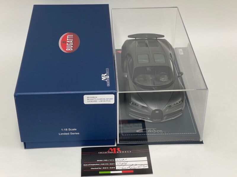 1/18 MR Collection Bugatti Chiron Sport "La Noire" Leather Base IN STOCK $889.95 ModelCarsHub