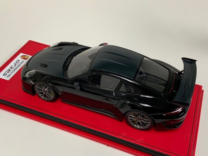 1/18 Minichamps Porsche 911 "991.2" GT3 RS Black Titanium Wheels leather base $464.95 ModelCarsHub