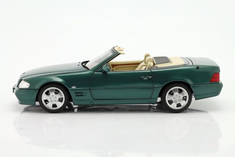 MERCEDES-BENZ 500 SL (R129) Facelift 1999 Green metallic - 1/18 - NOREV