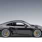 PORSCHE 911 CARRERA GT3 RS (991) GLOSS BLACK SILVER WHEELS 1:18 AUTOART 78164