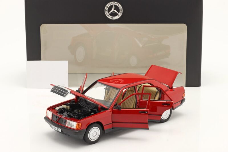 MERCEDES-BENZ 190E (W201) 1982 Signal Red - 1/18 - NOREV