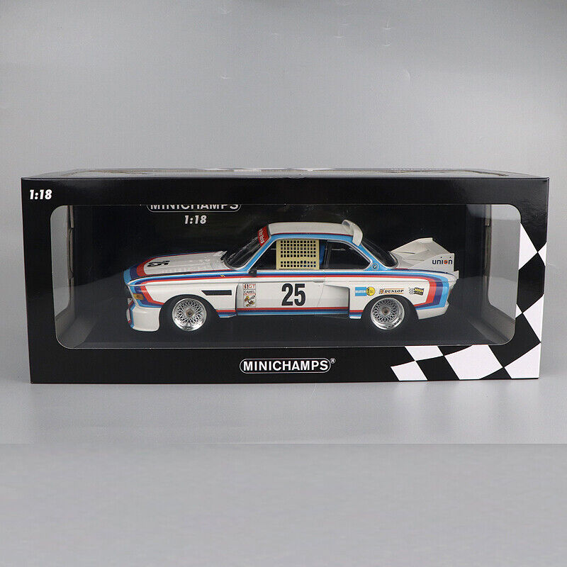 MINICHAMPS BMW 3.0 CSL #25 DIECAST CAR MODEL 1/18 HERITAGE RACING COLLECTION