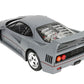 FERRARI F40 SULTAN OF BRUNEI GUN METAL GRAY & DISPLAY CASE LTD 1/18 BBR P18167