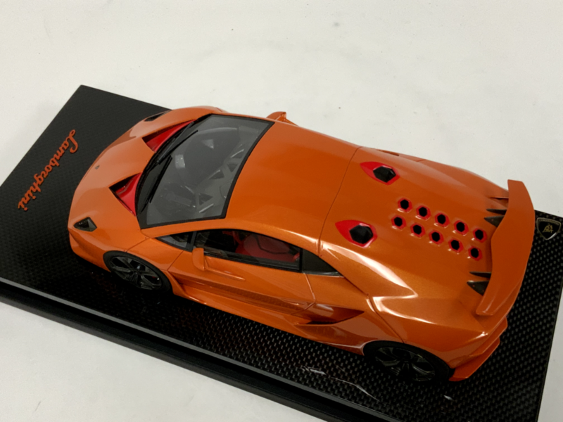 1/18 MR Collection Lamborghini Sesto Elemento in Orange on Carbon Base IN STOCK $929.95 ModelCarsHub