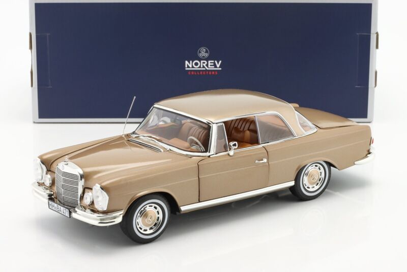 MERCEDES-BENZ 250 SE Coupé 1969 Gold metallic - 1/18 - NOREV