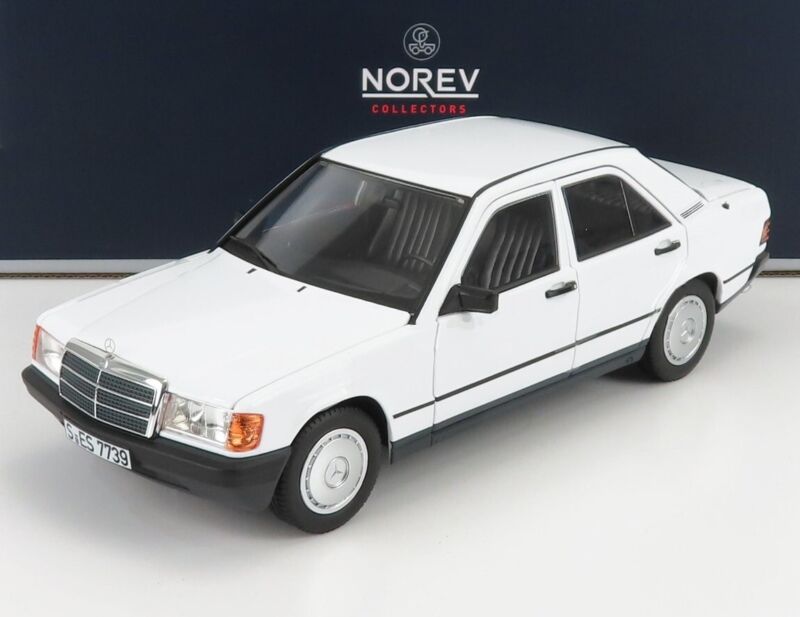 MERCEDES BENZ 190E (W201) 1984 White - 1/18 - NOREV