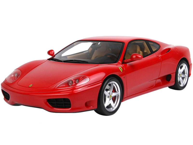 1999 FERRARI 360 MODENA ROSSO CORSA RED & DISPLAY CASE 1/18 MODEL BBR P18172 A