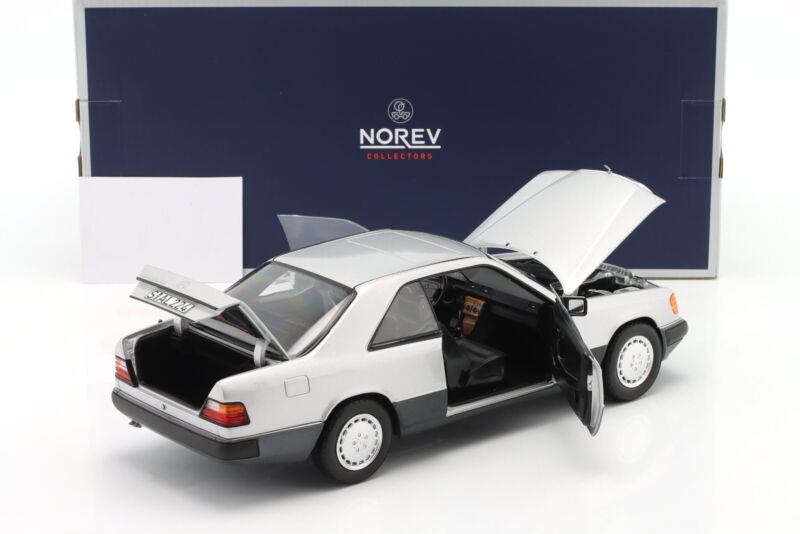 MERCEDES-BENZ 300 CE-24 Coupe 1990 Silver - 1/18 - NOREV