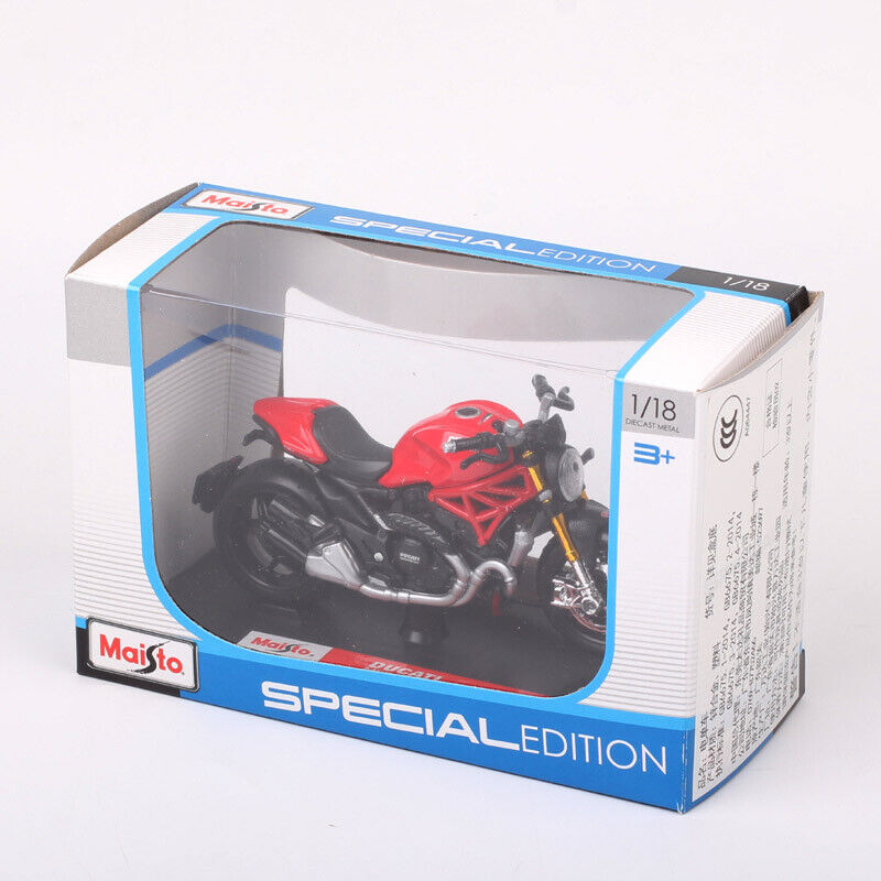 Maisto 1:18 Scale Ducati Monster 1200S Motorcycle Diecast Model Bike Toy Red