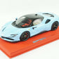 1/18 BBR FERRARI SF90 STRADALE AZZURRO LA PLATA DELUXE RED LEATHER limited 15pcs