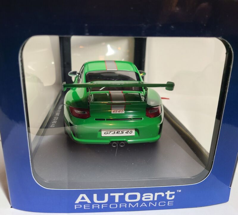 AUTOart PORSCHE 911 997 GT3 RS 4.0 GREEN NIB LE 1:18 SCALE 78149