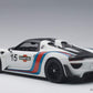 AUTOart 1/18 Porsche 918 Spyder Weissach package white/Martini stripe model car