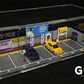 G-FANS 1:64 Diorama Garden parking Japan Street Beach Building Scene Model