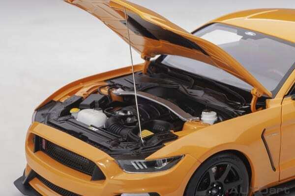 1/18 Autoart Ford Mustang Shelby GT-350R Fury Orange Ford Mustang Shelby GT-350R Fury Orange COMPOSITE MODEL/FULL OPENINGS in 1/18 scale by Autoart. ${sh$op-name} $296.95