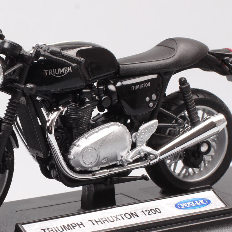 Welly 1:18 Motorcycle Models TRIUMPH Thruxton 1200 Trident 660 Motorcycle  Model Miniature Race Toy For Gift Collection