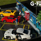 G-FANS 1:64 Diorama Garden parking Japan Street Beach Building Scene Model