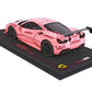 FERRARI 488 CHALLENGE ROLEX 24H DAYTONA 2018 & DISPLAY CASE 1/18 CAR BBR P18195