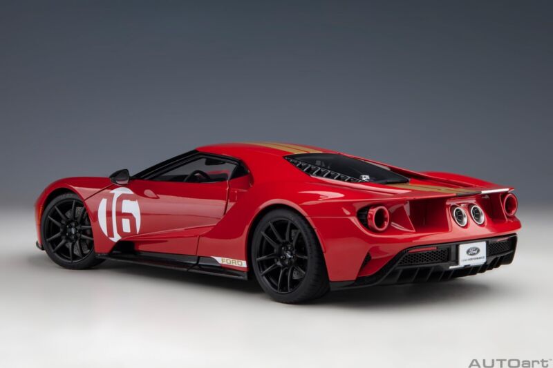 Autoart Ford GT 2022 Alan Mann Heritage Edition Alan Mann Red 1/18