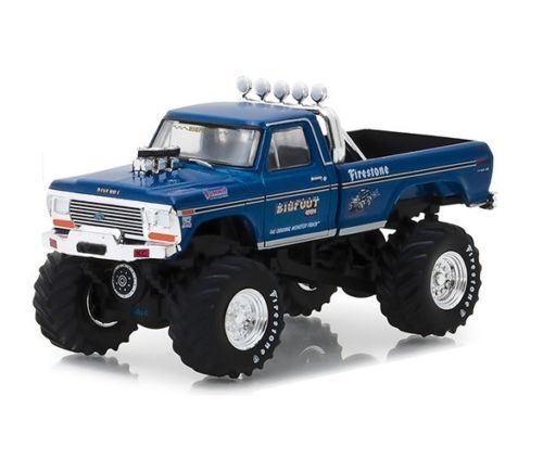 Greenlight 1:64 1974 Ford F-250 The Original Monster Truck Bigfoot #1 Blue 29934