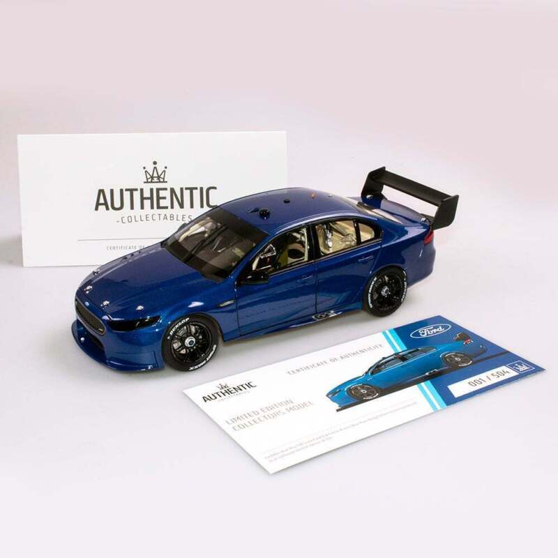 1/18 Diecast Ford FGX Falcon Supercar - Kinetic Blue Plain Body Edition by Authentic Collectables