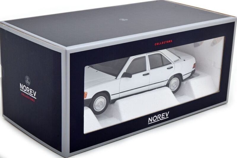 MERCEDES BENZ 190E (W201) 1984 White - 1/18 - NOREV