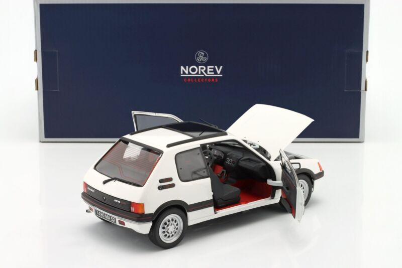 PEUGEOT 205 GTI 1.6 1988 White - 1/18 - NOREV