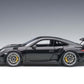 PORSCHE 911 CARRERA GT3 RS (991) GLOSS BLACK SILVER WHEELS 1:18 AUTOART 78164