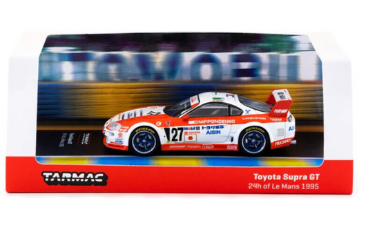 Tarmac Works HOBBY64 Toyota Supra GT - 1995 24hr Le Mans 1:64 Diecast Car