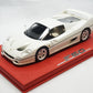 1/18 BBR FERRARI F50 COUPE AVUS WHITE DELUXE RED LEATHER limited 10pcs