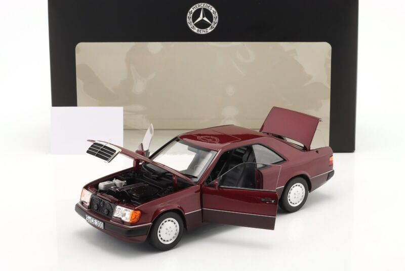 MERCEDES-BENZ 300 CE-24 COUPE (C124) 1988-1992 Almadine Red - 1/18 - NOREV