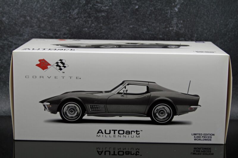 AUTOart 1970 Chevy Corvette Laguna Gray Metallic Millennium Collection 1:18